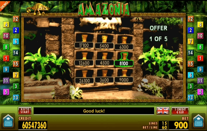 Amazonia slot game RTP and special features